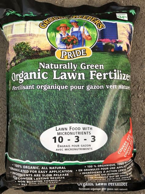 Naturally Green Organic Lawn Fertilizer 10-3-3 (Covers 4200 sq. ft ...