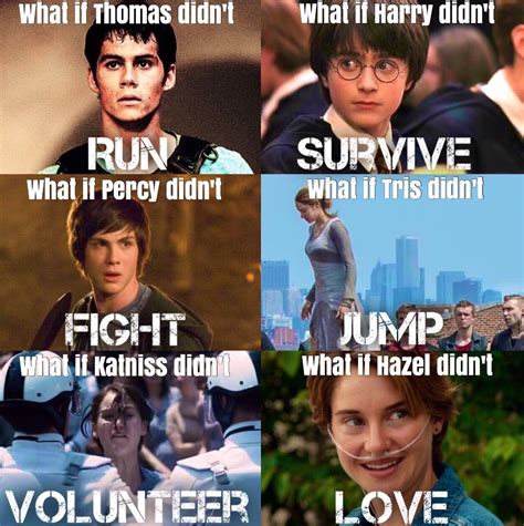 The Maze Runner, Harry Potter, Percy Jackson, Divergent, The Hunger ...