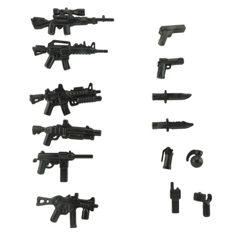 Custom Minifigures Military Army Guns Weapons Compatible w/ Lego Sets ...