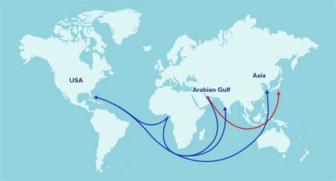 Oil Tanker Routes Map