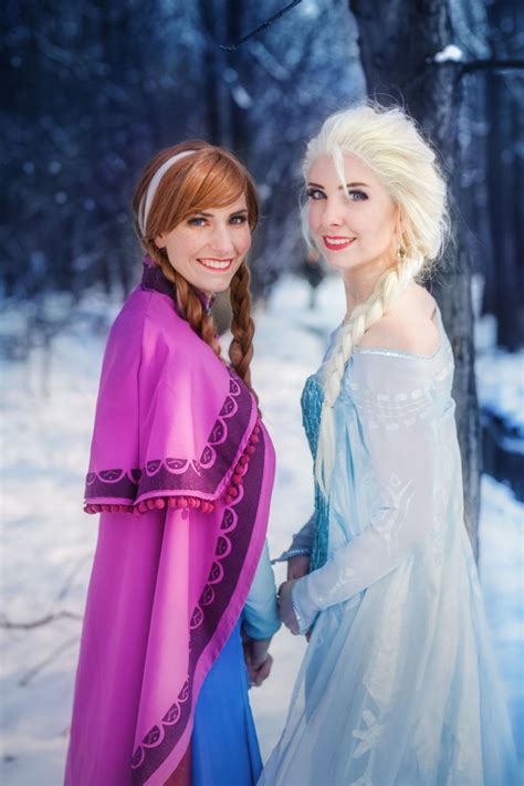 Elsa and Anna cosplay from Disney's Frozen! by cosplaycara on DeviantArt