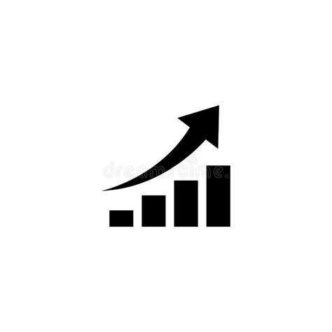 Graph with Arrow Going Up. Vector Symbol Stock Illustration ...