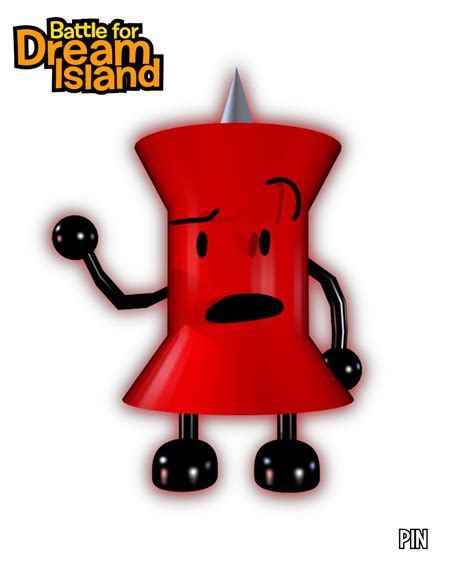 (C4D) BFDI - Pin (render) by kerpobarchive on DeviantArt