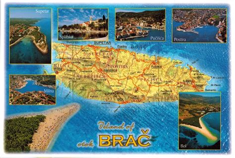 Map Cards - Hunting: 0257, 0258 Croatia - Island Brac