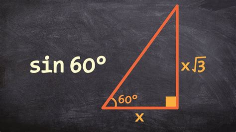 How to evaluate for sine of 60 degrees using special right triangles ...