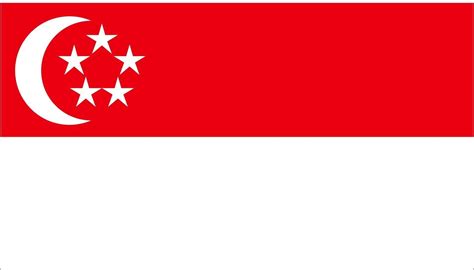 Singapore flag in cartoon style isolated on white background 2683094 ...