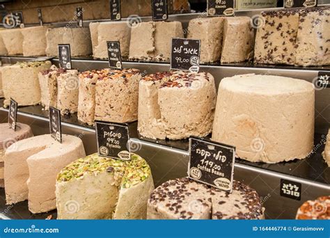 Halva Sold at the Machane Yehuda Market in Jerusalem Editorial Stock ...