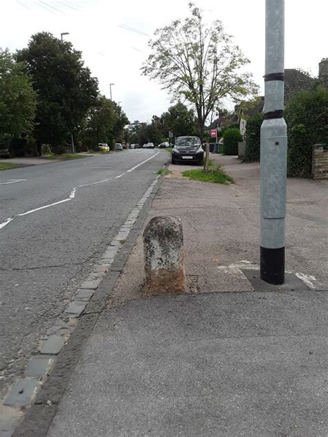 The 2-mile milestone © Mike W Hallett cc-by-sa/2.0 :: Geograph Britain ...