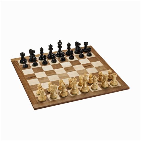 Staunton Chess Set – Black Stained/Natural Weighted Pieces & Solid Wood ...