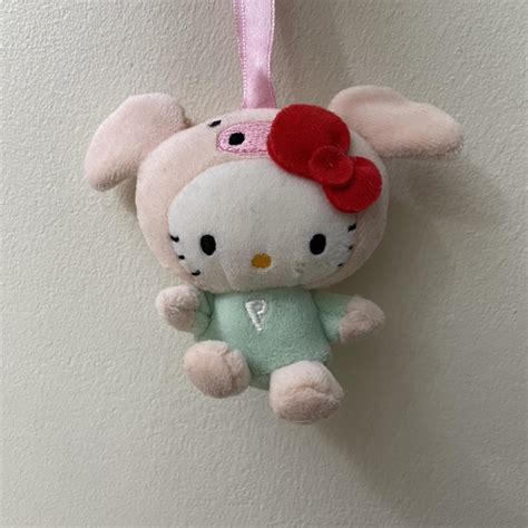 Vintage Sanrio Plush Pippo Hello Kitty 2 inches... - Depop