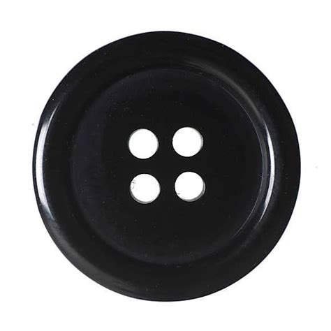 Black Plastic Buttons 20mm 4 Holes-choose Your Quantity-sewing Craft ...