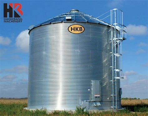 China 500-1000ton Poultry Farm Used Plastic Feed Corn Storage Silo for ...