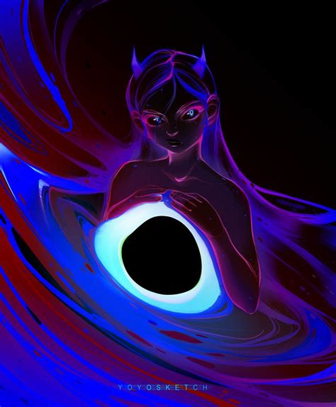 Black Hole (Color) by Y0Y0Sketch on DeviantArt | Black hole art ...