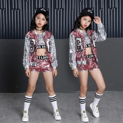 2018 Fashion Children Jazz Dance Clothing Boys Girls Street Dance Hip ...