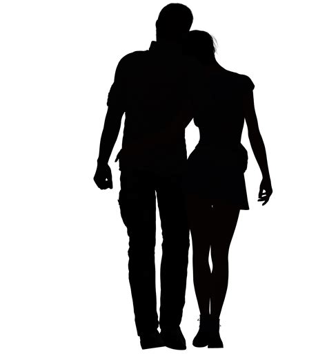 Silhouette couple - love couple png download - 1560*1706 - Free ...