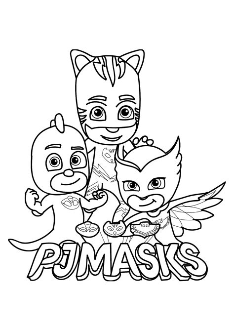 Pj masks for kids - PJ Masks Kids Coloring Pages