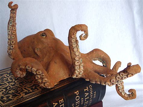 Octopus Sculpture sea creature large paper by PolkaDotToadstool