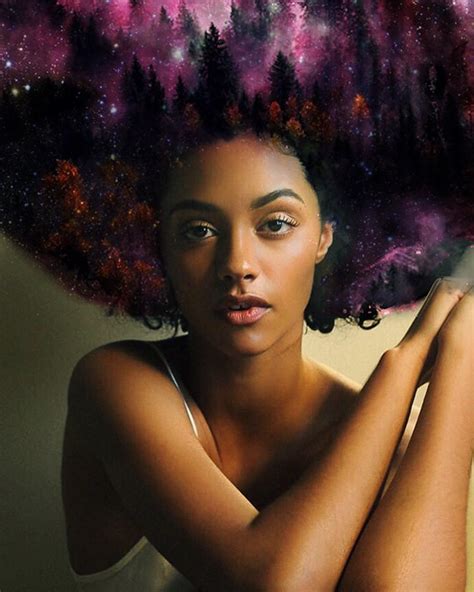 Artist Turns Afro Hairstyles Into Flowery Galaxies To Remind Black ...