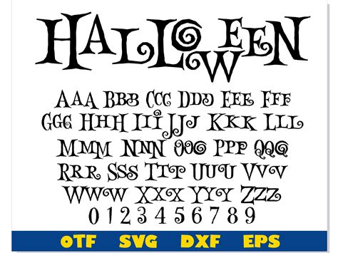 Halloween Font otf, Halloween font svg Cricut, Halloween let | Inspire ...