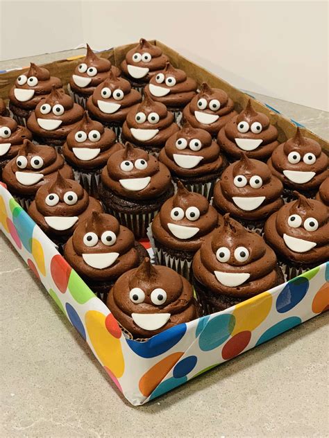 Poop Emoji Cupcakes ~ Intensive Cake Unit