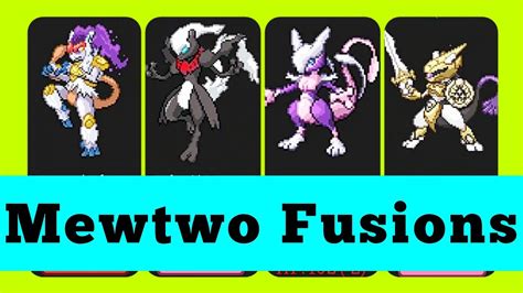 Mewtwo Fusions with Pokemon Fusion make new Pokemon with Pokemon ...