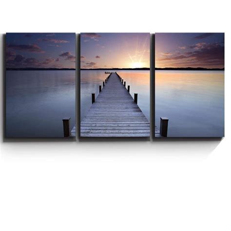 Wall26 Calm Lake Scene at Sunset - Canvas Art Wall Decor - 16"x24"x3 ...