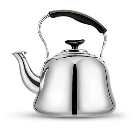 AMFOCUS Stovetop Tea Kettle Teapot – 18/10 Stainless Steel – 2 liters ...