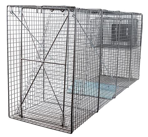 LifeSupplyUSA Heavy Duty Cage Live Animal Trap, X-Large, 58"L x 26"W x ...