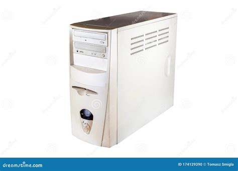 PC, Computer Case Solo, White Oldschool Midi Tower Workstation System ...