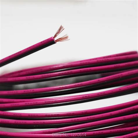 Pure copper 24AWG 2 pin Red Black cable , PVC insulated wire , 24 awg ...