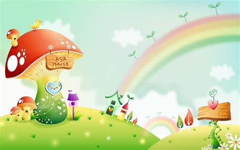 Cartoon Rainbow Wallpapers - Top Free Cartoon Rainbow Backgrounds ...