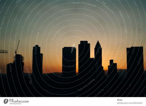 Frankfurt skyline at night - a Royalty Free Stock Photo from Photocase