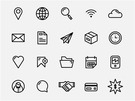 Simple Icon Set - - Fribly