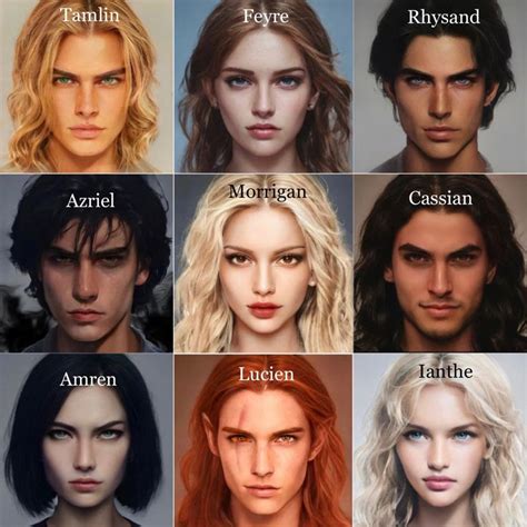 ACOTAR characters | Fan book, Fantasy books, Feyre and rhysand