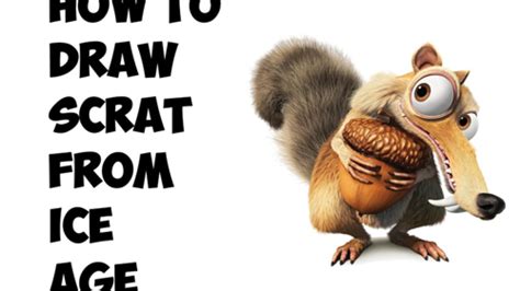 Ice Age Scrat Drawing