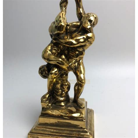 Brass hercules and diomedes statue for sale