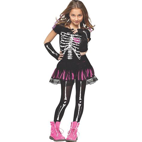 Girl's Skeleton Costume - CostumePub.com