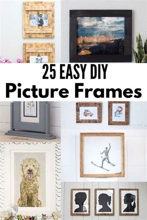 25 Easy DIY Wood Picture Frame Ideas - Anika's DIY Life