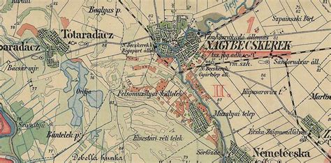 Old Zrenjanin/Stari Zrenjanin/Nagybecskerek régen: mapa