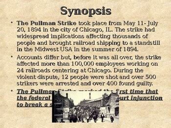 The Pullman Strike of 1894 by Alta's Place | Teachers Pay Teachers