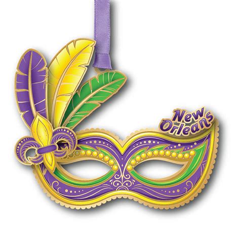 Mardi Gras Mask w/ Oval Namedrop | Beacon Design