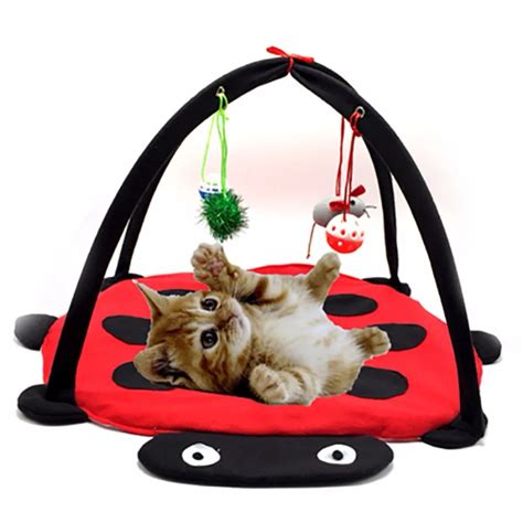 Pet Cat Play Tent Bed Toys Kitten Pad Cushion Exercise Gift Folding ...