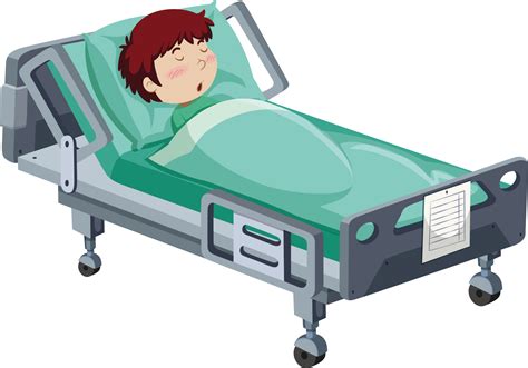 Download Hospital Bed Patient Clip Art - Hospital Bed Transparent ...