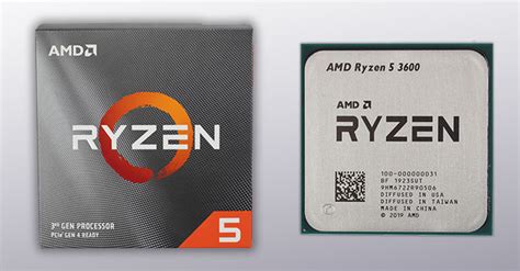 AMD RYZEN 5 3600 6 CORES 12 THREADS 3.6GHZ (TURBO 4.2GHZ) WITH WRAITH ...