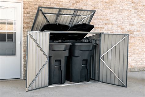 CoverIT 6x3 Steel Storage Shed, Locking Metal Outdoor for Patio, Trash ...