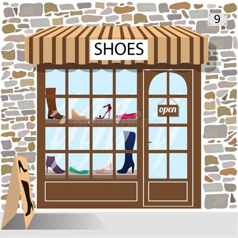 Shoe Store Building Clipart