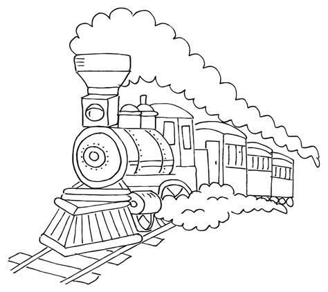 Steam Train Drawing at GetDrawings | Free download