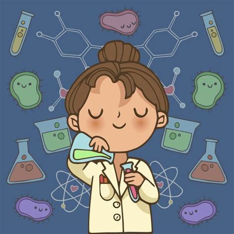 Female scientist illustration character | Free Vector #Freepik # ...