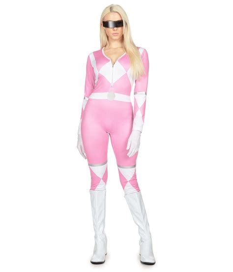 Pink Power Hero Costume: Women's Halloween Outfits | Tipsy Elves