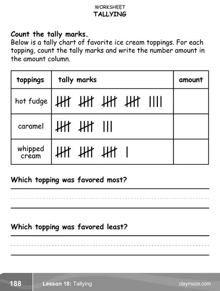 Tally Marks Chart